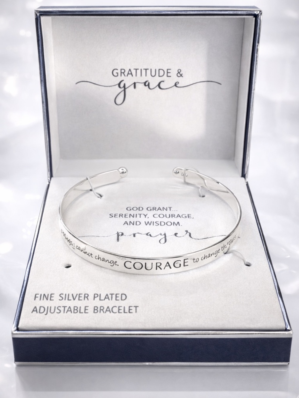 Macy’s Jewelry- Beautiful inspirational bracelet. Fine Sterling Silver Plated.
